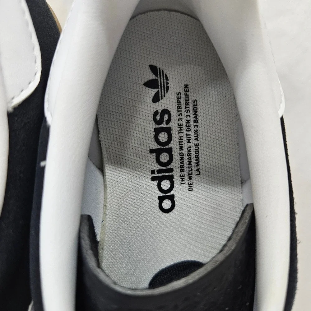 Adidas Gazelle Indoor Casual‎ Sneakers JI2060 Core Black White Gum Men Size 9
